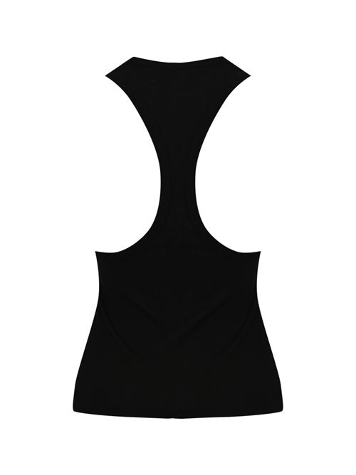 The Vogatore Tanktop in jersey stretch in misto viscosa Nero Patrizia Pepe | 8M1760 J182K103